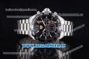 Tag Heuer Formula 1. James Hunt Miyota Quartz Stainless Steel Case/Bracelet with Black Dial and Stick/Arabic Numeral Markers