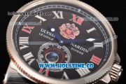 Ulysse Nardin Imperial St. Petersburg Maxi Marine Chronometer Enamel Limited Edition Auotmatic Steel Case with Black Dial and Roman Numeral Markers