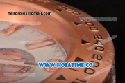 Rolex Daytona Swiss Quartz Rose Gold Case with White Dial - Wall Clock