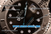 Rolex Yacht-Master Swiss ETA 2836 Automatic Steel Case with Black Dial and Steel Bracelet - 1:1 Origianl