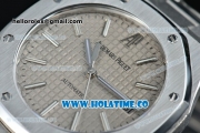 Audemars Piguet Royal Oak Swiss ETA 2824 Automatic Full Steel with Grey Dial and Stick Markers - 1:1 Origianl (ZF)