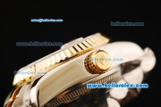 Rolex Datejust Automatic Movement ETA Coating Case with White MOP Dial and Two Tone Strap