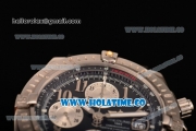 Breitling Chronomat Evolution Swiss Valjoux 7750 Automatic Steel Case with Black Dial and Silver Arabic Numeral Markers (BP)