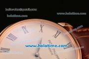 Patek Philippe Calatrava 2813 Automatic Rose Gold Case with Beige Dial and Roman Numeral Markers