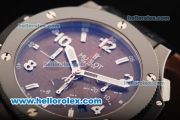 Hublot Big Bang Swiss Valjoux 7750 Automatic Movement Full Ceramic with Brown Dial and Brown Rubber Strap - 1:1 Original