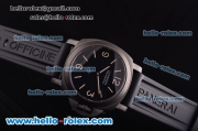 Panerai Luminor Base PAM 000G Swiss ETA 6497 Manual Winding Movement PVD Case with Black Dial - 1:1 Original