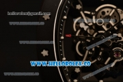 Richard Mille RM 055 Bubba Watson Miyota 9015 Automatic Ceramic Case with Black Rubber Strap and Black Dial