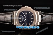 Patek Philippe Nautilus Asia Automatic Steel Case with Black Dial and White Sitck Markers