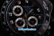 Rolex Daytona Chronograph Automatic with PVD Case -Black Dial and Strap