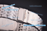 Breitling Navitimer Chronograph Miyota Quartz Movement Steel Case and Bracelet with Black Dial