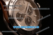 Rolex Daytona Chrono Clone Rolex 4130 Automatic Steel Case with Gray Dial and Steel Bracelet (EF)