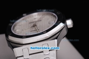 Audermars Piguet Royal Oak Classic Automatic with Silver Bezel and White Dial-ETA Case