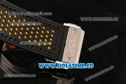 Hublot MP-06 Senna Chrono Miyota OS20 Quartz Steel Case with Yellow Stick Markers and Skeleton Dial