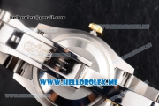 Rolex Datejust Clone Rolex 3135 Automatic Two Tone Case/Bracelet with Grey Dial and Stick Markers (BP)