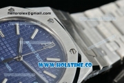 Audemars Piguet Royal Oak Swiss ETA 2824 Automatic Full Steel with Blue Dial and Stick Markers - 1:1 Origianl (ZF)