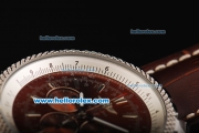 Breitling For Bentley Chronograph Quartz Movement with Brown Dial and Brown Leather Strap