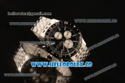 Breitling Chronoliner Chronograph Swiss Valjoux 7750 Automatic Steel Case with Black Dial Ceramic Bezel Stick Markers and Stainless Steel Bracelet