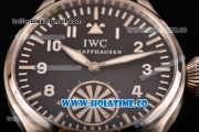 IWC Big Pilot's "Markus Buhler" Swiss ETA 6497 Manual Winding Steel Case with Black Dial and White Arabic Numeral Markers
