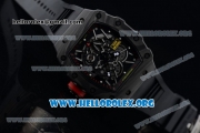 1:1 Richard Mille RM 35-02 RAFAEL NADA Japanese Miyota 9015 Automatic PVD Case with Skeleton Dial Black Rubber Strap