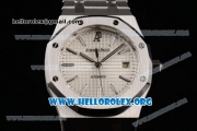 Audemars Piguet Royal Oak Clone AP Calibre 3120 Automatic Stainless Steel Case/Bracelet with White Dial and Stick Markers (BP)