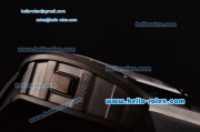 Richard Mille RM036 ST28-UP Automatic PVD Case with Black Rubber Strap White Markers and Skeleton Dial - 7750 Coating