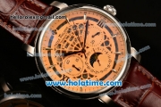 Patek Philippe Grand Complications ST25 Automatic Steel Case with Orange Dial and Stick Markers