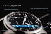 IWC Big Pilot Clone IWC 51111 Automatic Steel Case with Black Dial and Black Leather Strap Arabic Numeral Markers