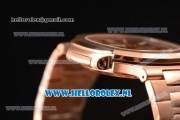 Patek Philippe Nautilus 9015 Auto Rose Gold Case with Brown Dial and Rose Gold Bracelet - 1:1 Origianl