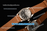 Rolex Explorer Tiffany & Co Steel Case 2813 Auto with Black Dial and Brown Nylon Strap