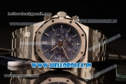 Audemars Piguet Royal Oak Chronograph Swiss Valjoux 7750 Automatic Steel Case Blue Dial Stick Markers With Steel Bezel Steel Bracelet (JH)