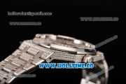 Audemars Piguet Royal Oak 41MM Asia 2813 Automatic Steel/Diamonds Case with White Inner Bezel and Diamonds Bezel (EF)