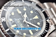 Rolex Submariner Vintage Asia 2813 Automatic Steel Case with Black Dial Yellow Dots Markers and Steel Bracelet