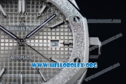 Audemars Piguet Royal Oak 41MM Asia Automatic Steel Case with Gray Dial Stick Markers and Steel Bracelet (EF)