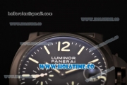 Panerai Luminor Power Reserve Automatic Movement PVD Case with Black Dial and Green Markers