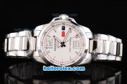 Chopard Gran Turismo XL Automatic Movement Silver Case with White Dial and White Numeral&Stick Marker-SS Strap Chopard Gran Turismo XL Automatic Movement Silver Case with White Dial and White Numeral&Stick Marker-SS Strap