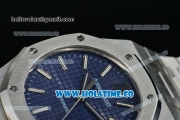 Audemars Piguet Royal Oak Swiss ETA 2824 Automatic Full Steel with Blue Dial and Stick Markers - 1:1 Origianl (ZF)