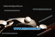 IWC Da Vinci Swiss ETA 2892 Automatic Steel Case with Black Dial White Stick Markers and Genuine Leather Strap