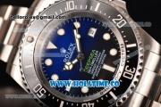 Rolex Deepsea Sea-Dweller D-Blue Edition Dive Swiss ETA 2836 Automatic Full Steel with D-Blue Dial White Markers and Black Bezel - 1:1 Original (NOOB)