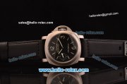 Panerai Luminor Marina PAM 177 Swiss ETA 6497 Manual Winding Titanium Case with Black Dial and Black Leather Strap - 1:1 Original