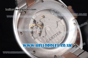 Cartier Cle de Cartier Asia ST16 Automatic Steel Case with White Dial Two Tone Bracelet and Roman Markers