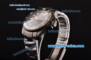 Rolex Pro-Hunter Sea-Dweller Asia 2813 Automatic PVD Case with PVD Strap Black Dial White Markers