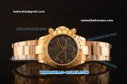 Rolex Daytona 3836 Automatic Full Gold with Grey MOP Dial and Roman Markers