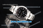 Rolex Explorer Swiss ETA 2836 Automatic Stainless Steel Case/Bracelet with Black Dial and Stick/Arabic Numeral Markers (JF)