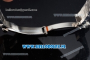 Rolex Datejust Swiss ETA 2671 Automatic Steel Case with White Dial Diamonds Markers Diamonds Bezel and Steel Bracelet (BP)