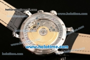 Vacheron Constantin Malte ST22 Automatic Steel Case with Blue Markers White Dial and Black Leather Bracelet