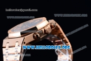 Audemars Piguet Royal Oak 41MM Chronograph Swiss Valjoux 7750 Automatic Rose Gold Case/Bracelet with Blue Dial (EF)