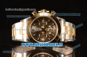 Rolex Daytona Two Tone YG Rolex 4130 Auto Best Edition 1:1 Clone Grey Dial Stick 116523