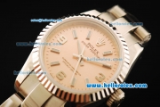 Rolex Oyster Perpetual Automatic Movement Full Steel with ETA Coating Case and Stick Markers/Arabic Numerals