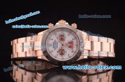 Rolex Daytona Automatic Full Rose Gold with PVD Bezel and White Dial