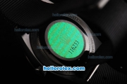 Rolex Milgauss Automatic Movement PVD Case with Black Dial and Stick Markers-Nylon Strap